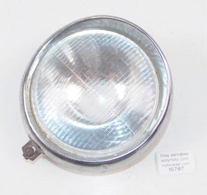 1959 GILERA GIUBILEO 98cc HEADLIGHT CEV REFLECTOR+RIM APRILIA VINTAGE ITALY - MotoRaider