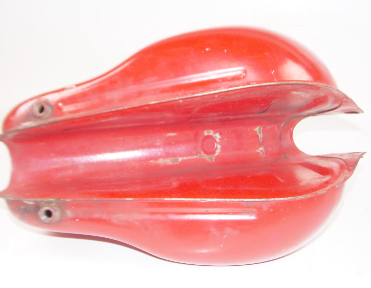 1959 GILERA GIUBILEO 98cc FUEL PETROL GAS TANK + CAP RED VINTAGE ITALY - MotoRaider