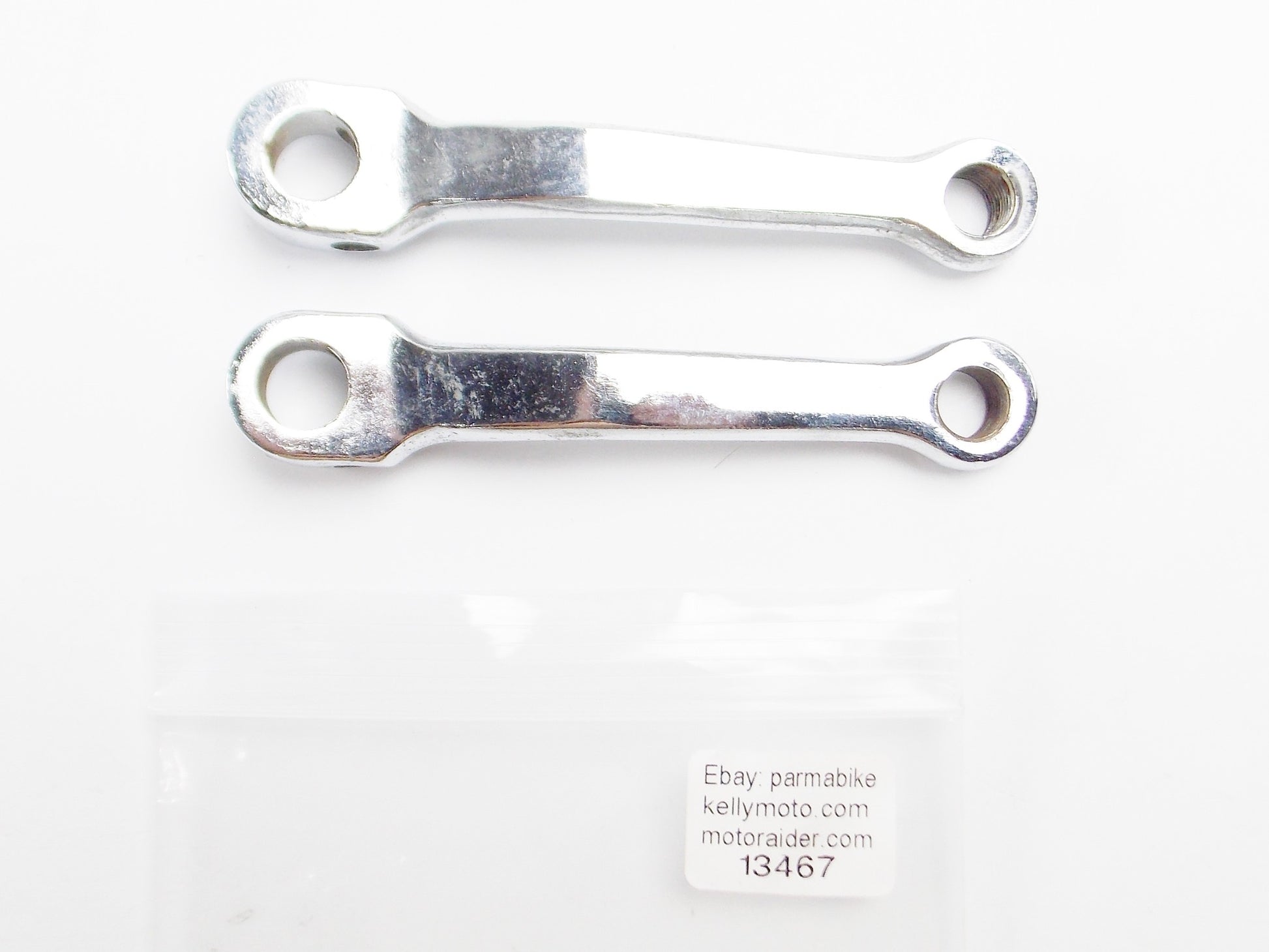 1 PAIR PEDALS LINKS ARMS MOPED ITALY L=120mm NEGRINI PIAGGIO DEMM DUCATI GILERA - MotoRaider