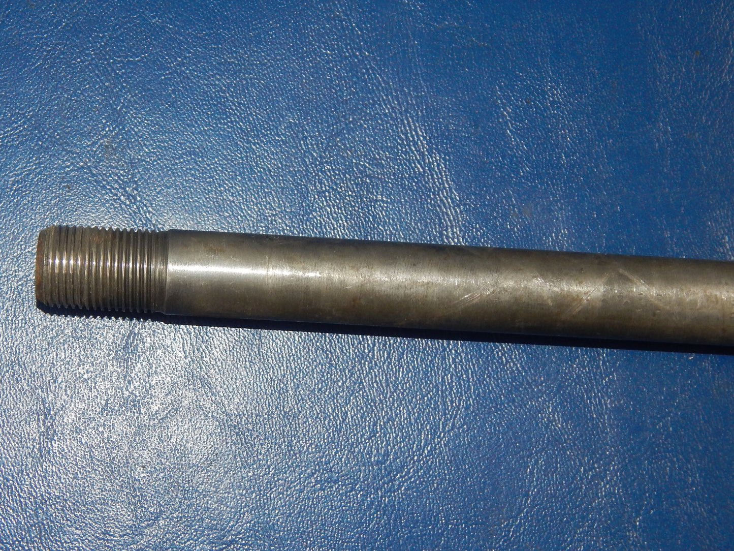 '70s HUSQVARNA FRONT WHEEL PIN BOLT AXLE+NUT L=255mm D=15mm VINTAGE CROSS ENDURO - MotoRaider