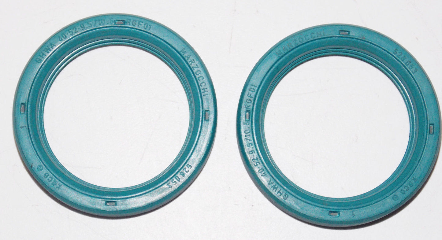 1 PAIR MARZOCCHI 528053 40MM OIL SEAL 40-52 9.5/10.5 FRONT FORK SUSPENSION KTM - MotoRaider