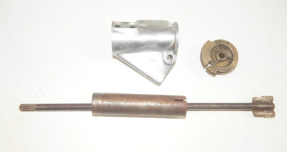 1960 LAMBRETTA LI 150 RIGHT BAR THROTTLE CONTROL SHAFT PULLEY FRONT BRAKE PERCH - MotoRaider