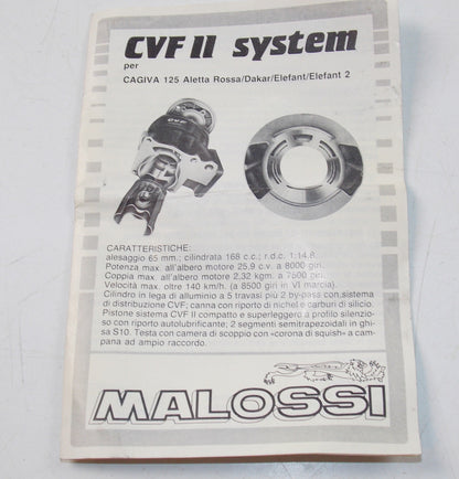 168cc MALOSSI KIT CYLINDER 65mm PISTON CAGIVA 125 ALETTA ROSSA DAKAR ELEFANT/2 - MotoRaider