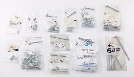 112 ASSORTED 6mm ALLEN BOLTS VINTAGE HUSQVARNA HONDA YAMAHA SUZUKI KTM KAWASAKI - MotoRaider