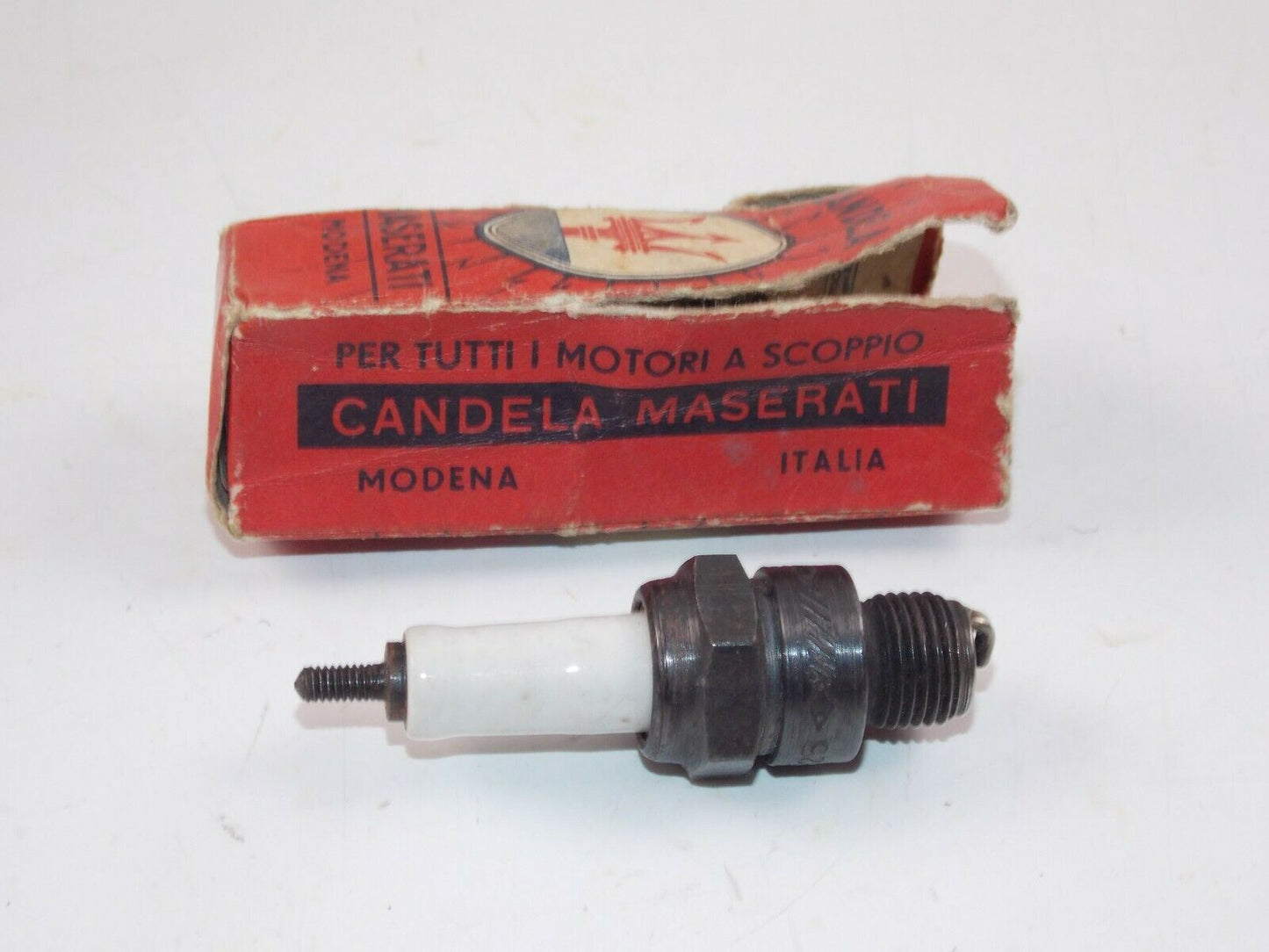 1950's MASERATI SPARK PLUG FM225 FIAT LANCIA ALFA FERRARI LAMBORGHINI - MotoRaider