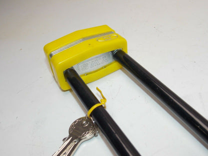 "YWS THE BEST" PAD LOCK EXTRA LONG LOOP L=10" SECURITY ANTI-THEFT MOTORCYCLE - MotoRaider