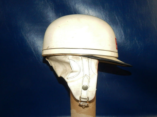 1950's CLIPPER VINTAGE MOTORCYCLE HELMET 8x6.5" BSA VESPA LAMRETTA DUCATI NORTON - MotoRaider