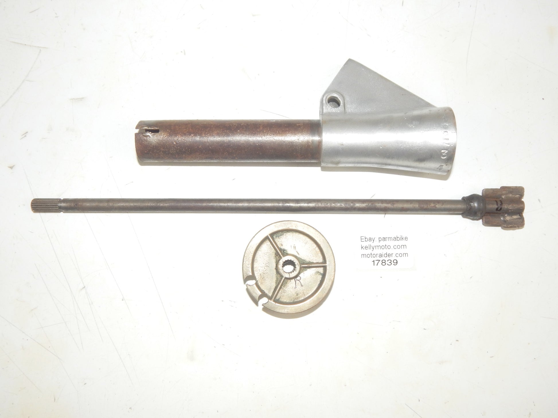 1959 LAMBRETTA LI 150 LEFT HANDLEBAR SHIFTER PULLEY ROD GEAR CHANGE CLUTCH PERCH - MotoRaider