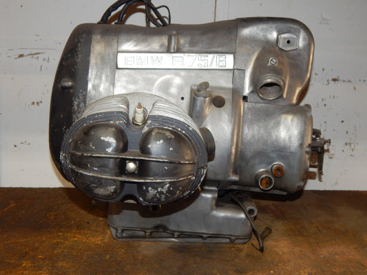 04/1974 BMW R75/6 U.S. ENGINE MOTOR 4910786 CRANCKASE CYLINDERS AIR HEAD BOXER - MotoRaider