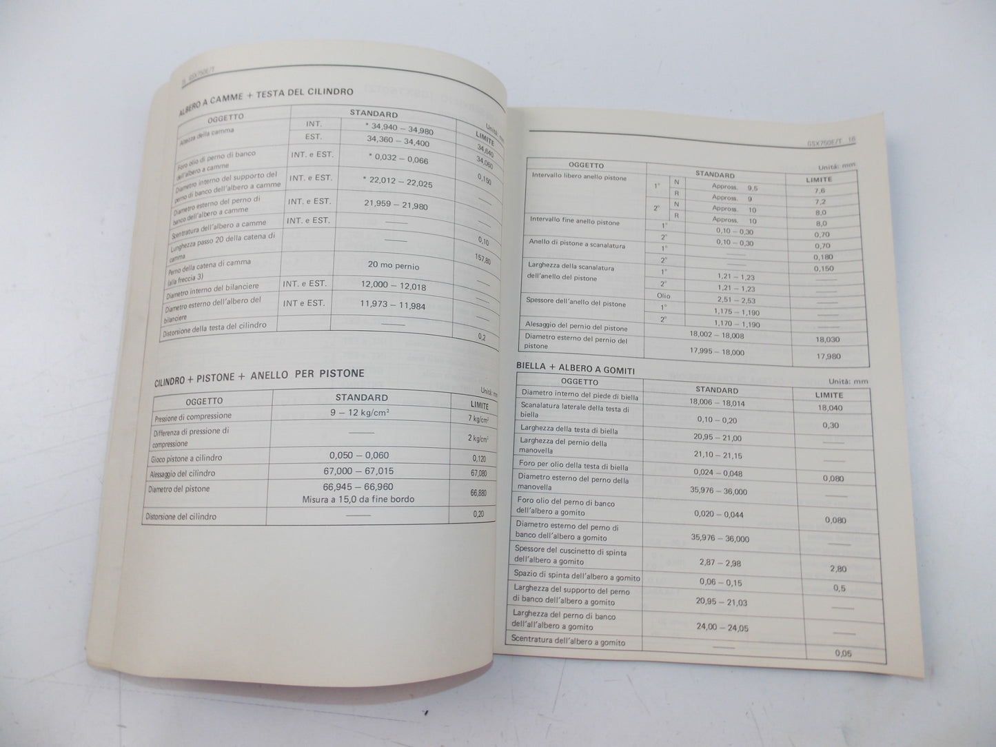 08/1982 SUPPLEMENT SERVICE MANUAL BOOK SUZUKI GSX750E/T ITALIAN 99501-37010-01B - MotoRaider