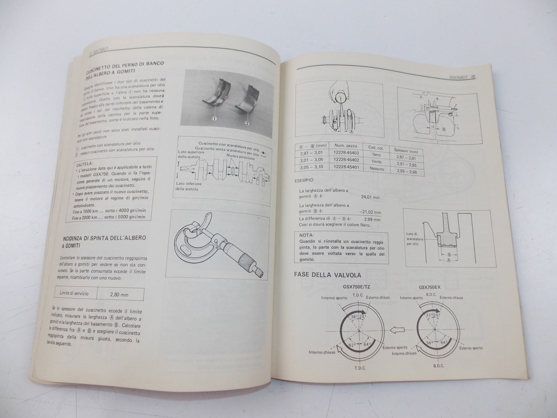 08/1982 SUPPLEMENT SERVICE MANUAL BOOK SUZUKI GSX750E/T ITALIAN 99501-37010-01B - MotoRaider