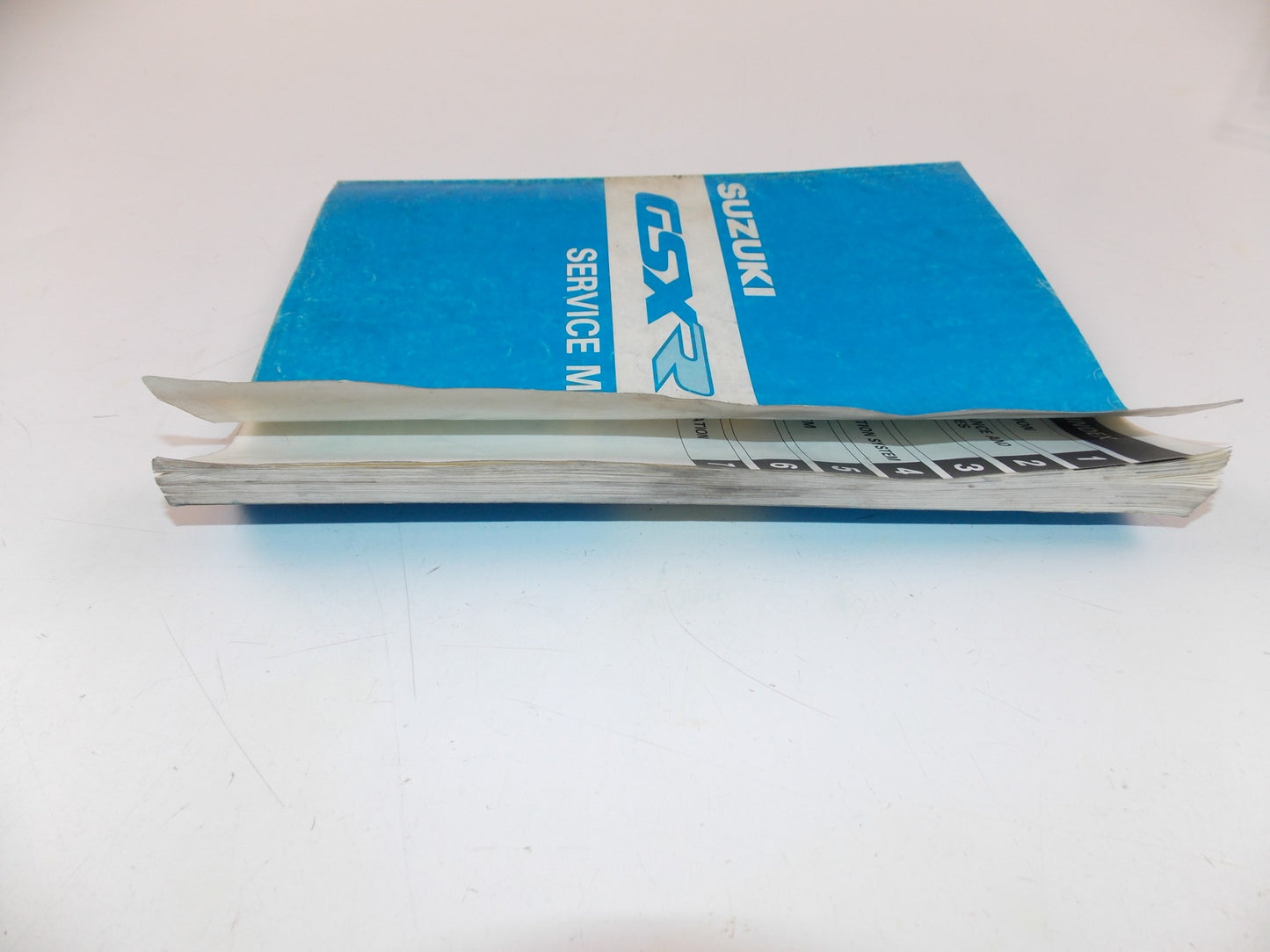 02/1988 SERVICE MANUAL CATALOG REPAIR BOOK SUZUKI GSXR750 ENGLISH - MotoRaider