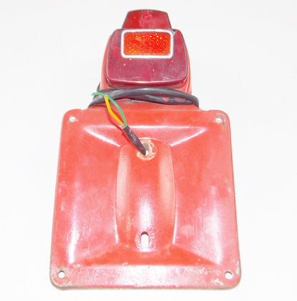 1959 GILERA GIUBILEO 98cc REAR FENDER LICENSE PLATE TAIL LIGHT ASSY VINTAGE - MotoRaider