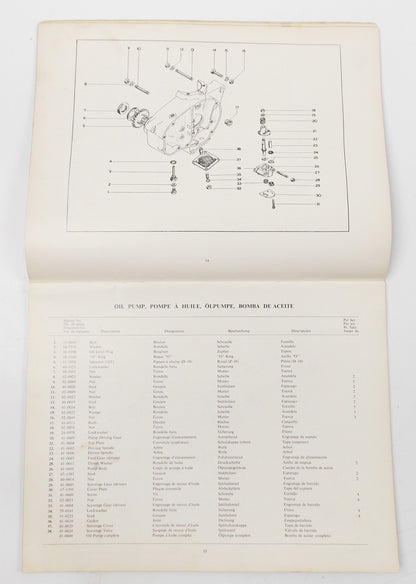 1960's BSA MODEL B44 VICTOR ENDURO REPLACEMENT PARTS LIST BOOK MANUAL No.00-5127 - MotoRaider