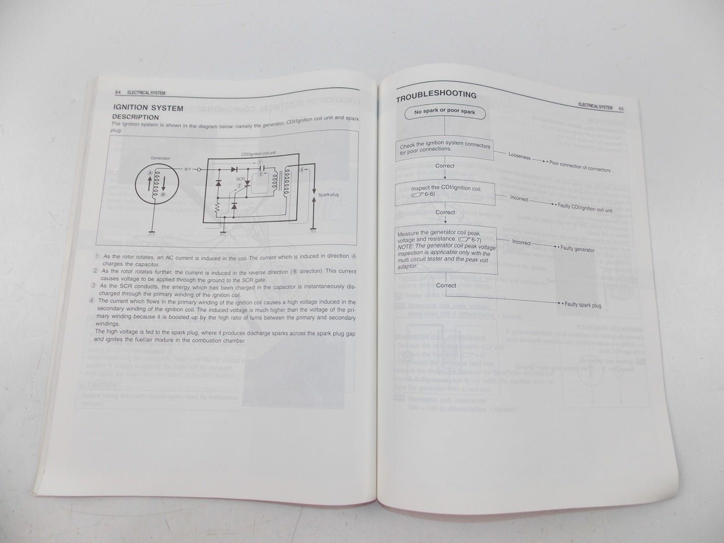 08/1999 SERVICE MANUAL MANINTENACE BOOK SUZUKI JR50 ENGLISH 99500-20180-01E - MotoRaider