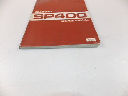 02/1981 SERVICE MANUAL CATALOG MAINTENANCE REPAIR BOOK SUZUKI SP400 ENGLISH - MotoRaider