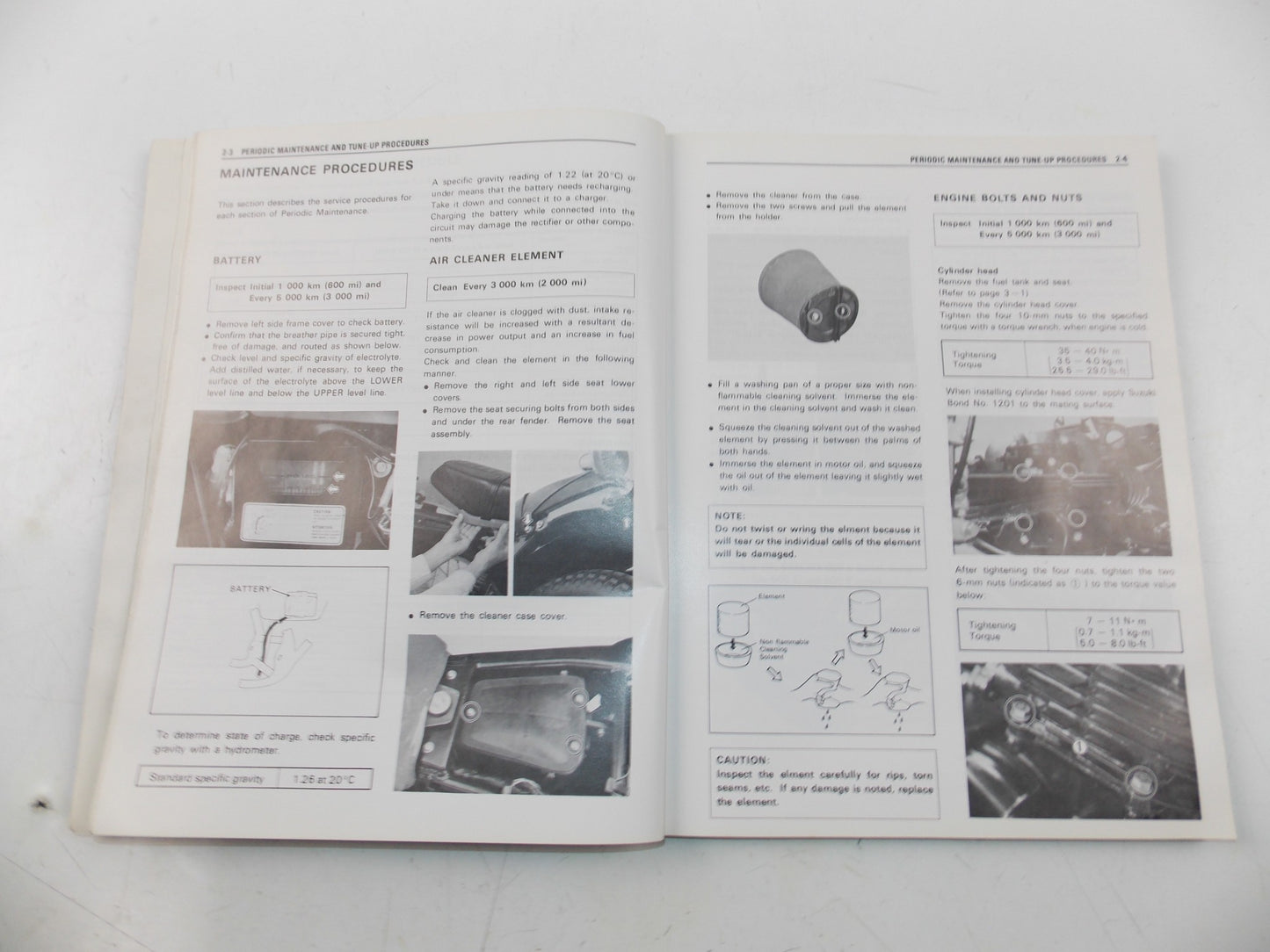 02/1981 SERVICE MANUAL CATALOG MAINTENANCE REPAIR BOOK SUZUKI SP400 ENGLISH - MotoRaider