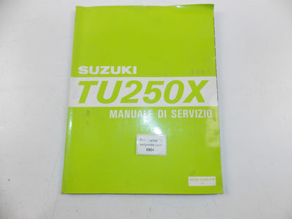 11/1996 SUPPLEMENT SERVICE MANUAL MAINTENANCE BOOK CATALOG SUZUKI TU250X ITALIAN - MotoRaider