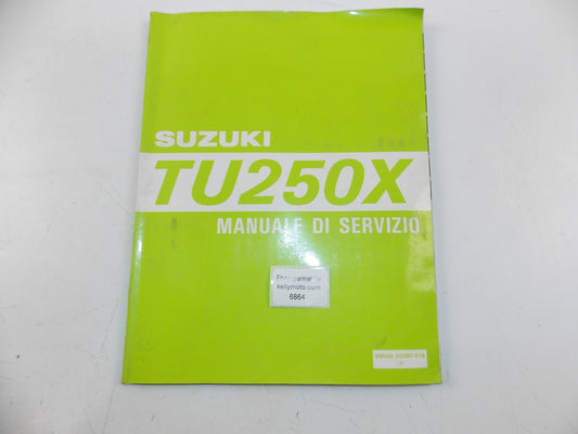 11/1996 SUPPLEMENT SERVICE MANUAL MAINTENANCE BOOK CATALOG SUZUKI TU250X ITALIAN - MotoRaider