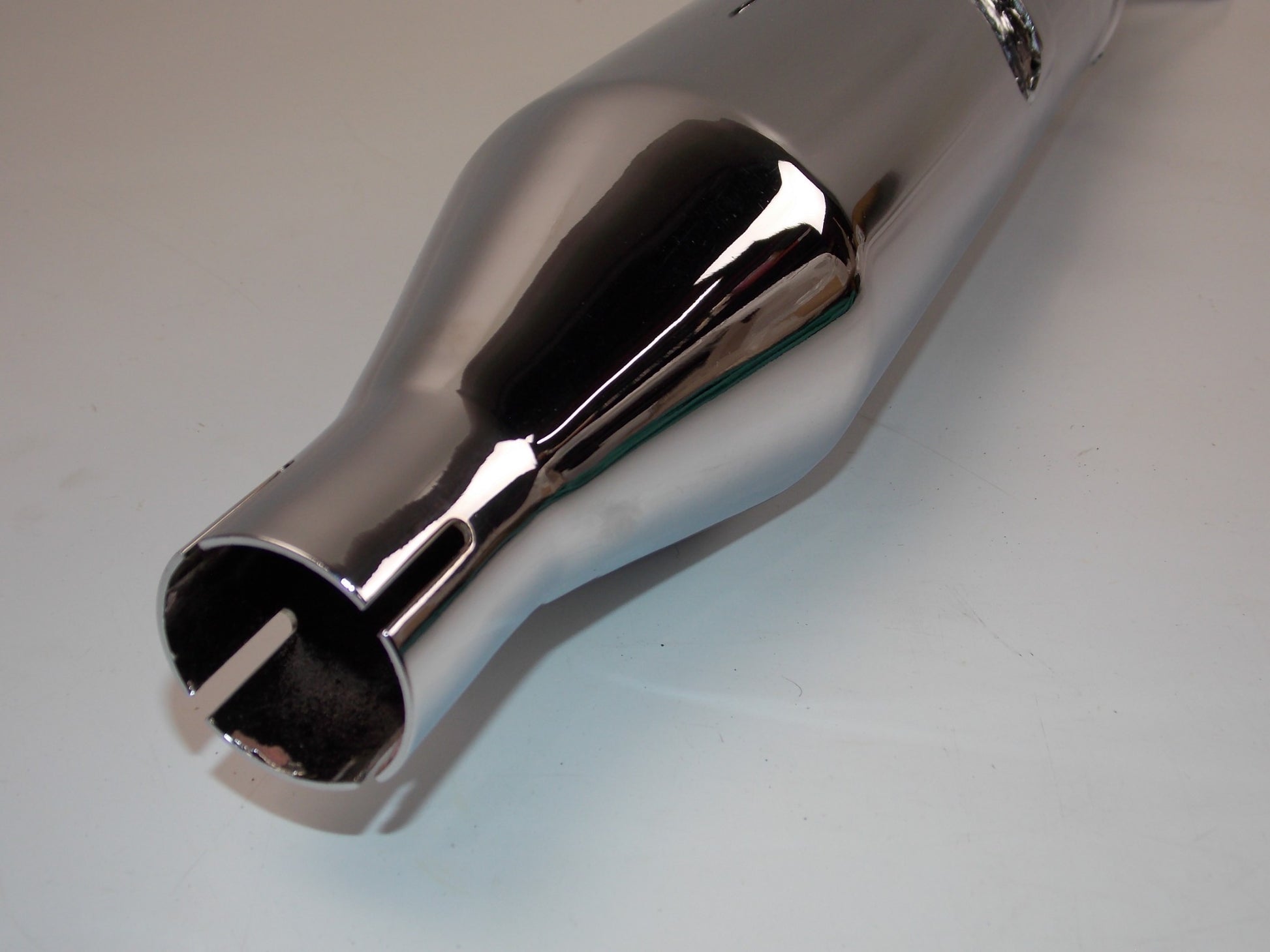 1940-1950's MOTO GUZZI AIRONE 250 CHROME MUFFLER PIPE EXHAUST FISH TAIL VINTAGE - MotoRaider