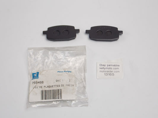 NOS OEM PEUGEOT SCOOTER BRAKE PAD SET 759460 FRONT REAR WHEEL - MotoRaider