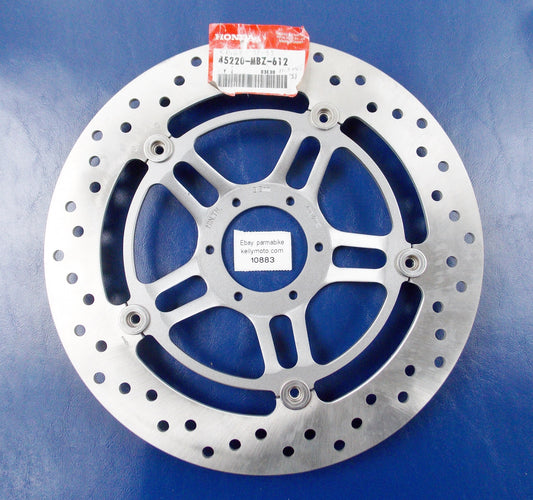 OEM HONDA 1998-99 CB600 L FRONT WHEEL BRAKE DISC ROTOR 45220-MBZ-612 45220MBZ612 - MotoRaider