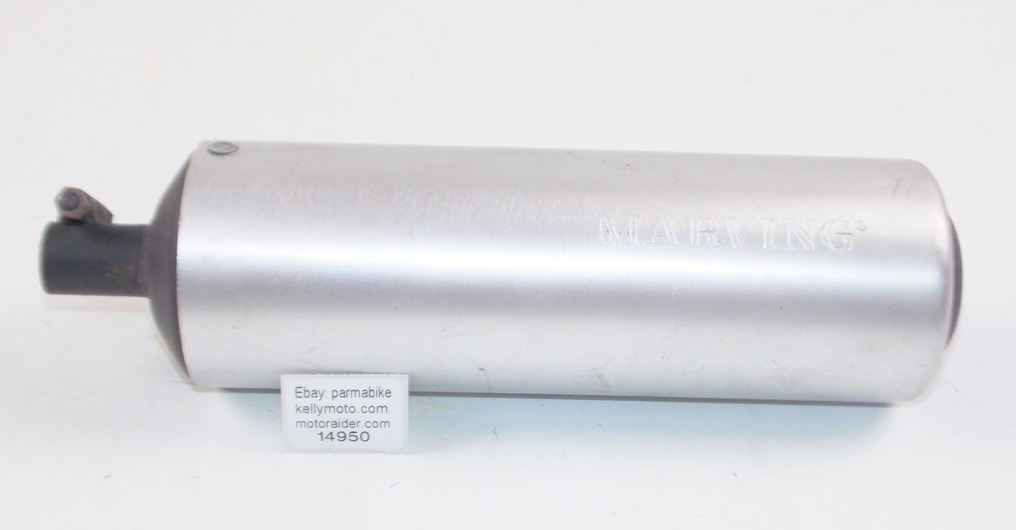 MARVING EXHAUST PIPE SILENCER OVERALL L=350 mm INLET ID=22mm CAGIVA APRILIA KTM - MotoRaider