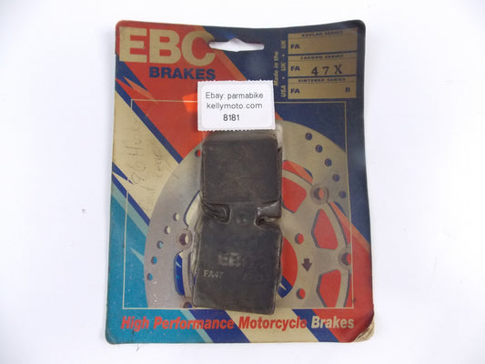 NOS OEM 1985-1988 EBC 47X HUSQVARNA KTM FRONT REAR WHEEL BRAKE PAD SET - MotoRaider