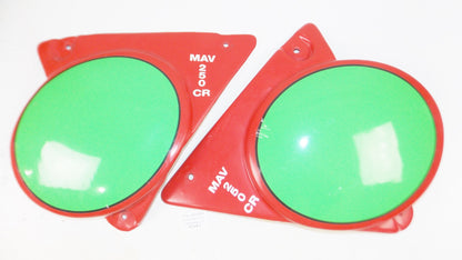 1978 MAV 250 CR FRAM ECHASSIS RED/GREEN RH LH SIDE PANEL NUMBER PLATES VINTAGE - MotoRaider
