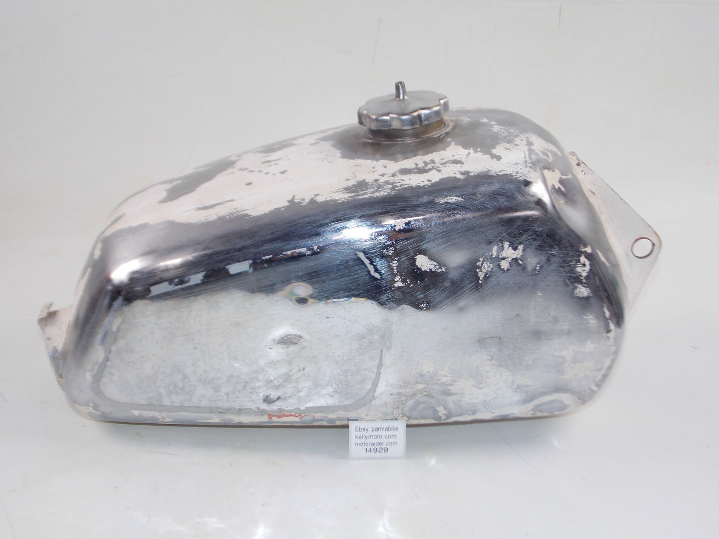 HUSQVARNA 1975 1976 1977 WR 250 360 FUEL PETROL CHROME GAS TANK + FUEL CAP - MotoRaider