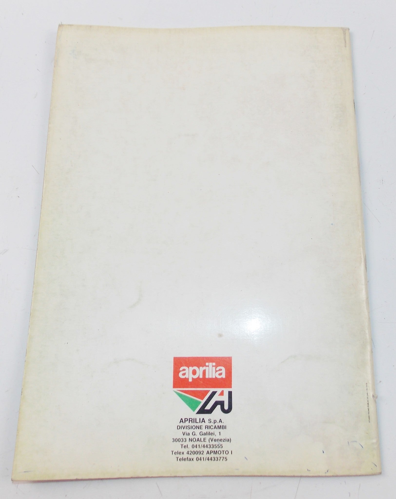 1990 TUAREG RALLY 125 APRILIA SPARE PARTS CATALOG MANUAL BOOK 103 - MotoRaider