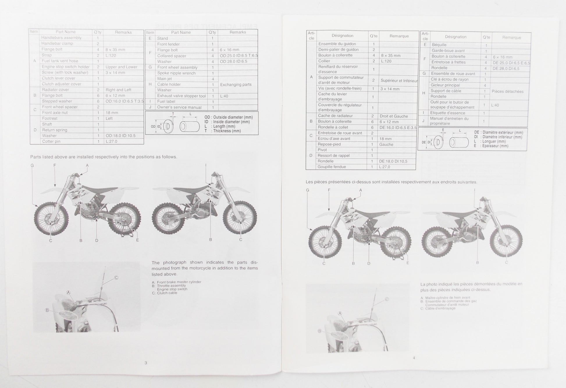 SUZUKI 2003 RM125K4 SET-UP MANUAL ITALIAN 99505-01064-01T - MotoRaider