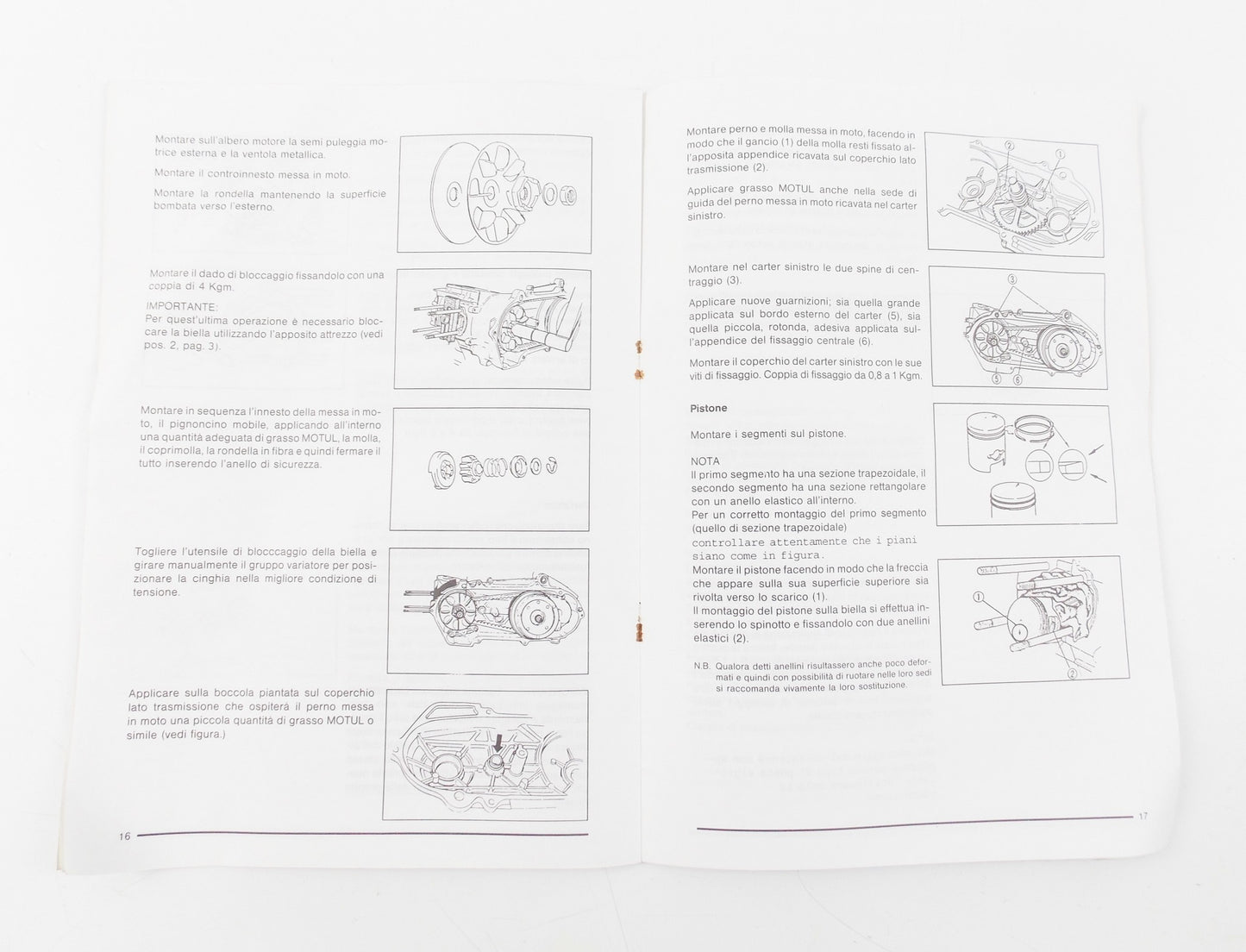 OEM MALAGUTI SCOOTER MOTO "FM-50L" TECHNICAL SERVICE MANUAL WORKSHOP BOOK REPAIR - MotoRaider