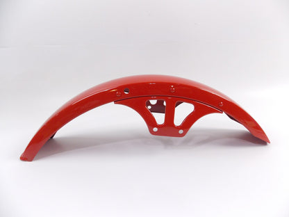 NOS OEM CAGIVA ALA AZZURRA 350 RED FRONT FENDER STEEL MUD GUARD 800L42426 - MotoRaider