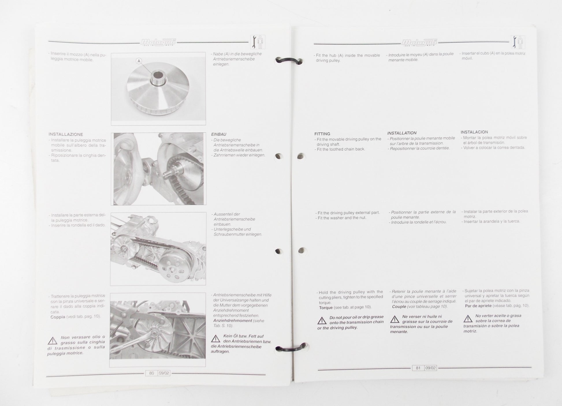 MALAGUTI KYMCO 125-KY-MA 12 150-KY-MA 15 LIQUID AIR COOLED SHOP BOOK MANUAL - MotoRaider