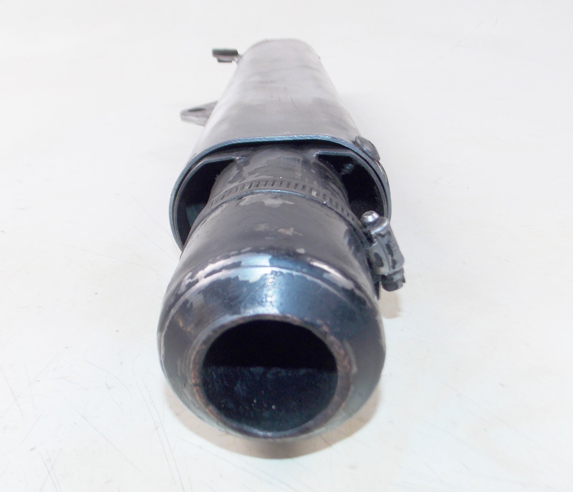 1980's HUSQVARNA VINTAGE ALUMINUM SILENCER MUFFLER EXHAUST L=660 mm - MotoRaider