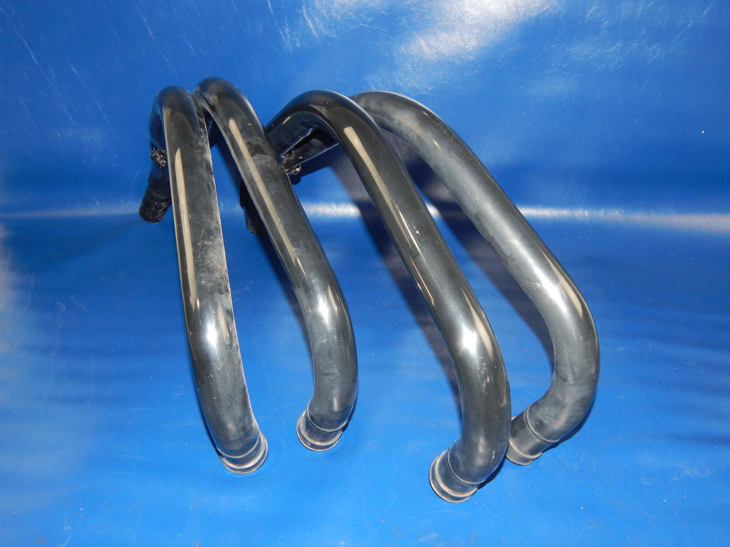 HONDA 900-F MARVING 4 in 2 BLACK HEADERS PIPE EXHAUST H-5002-C VINTAGE - MotoRaider