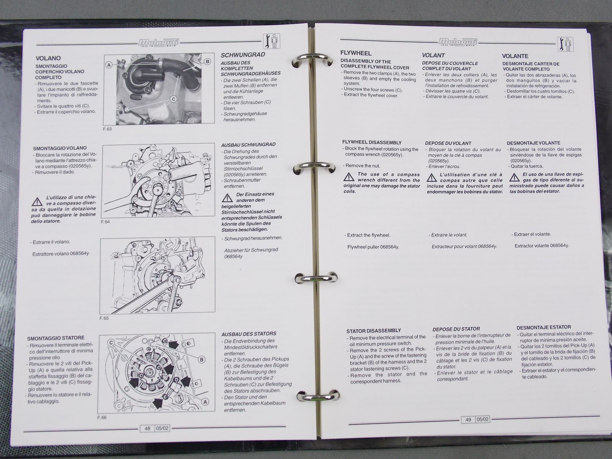 MALAGUTI WORKSHOP MANUAL MINARELLI YAMAHA 4 ST PIAGGIO 180-200 4V LIQUID MOTOR - MotoRaider