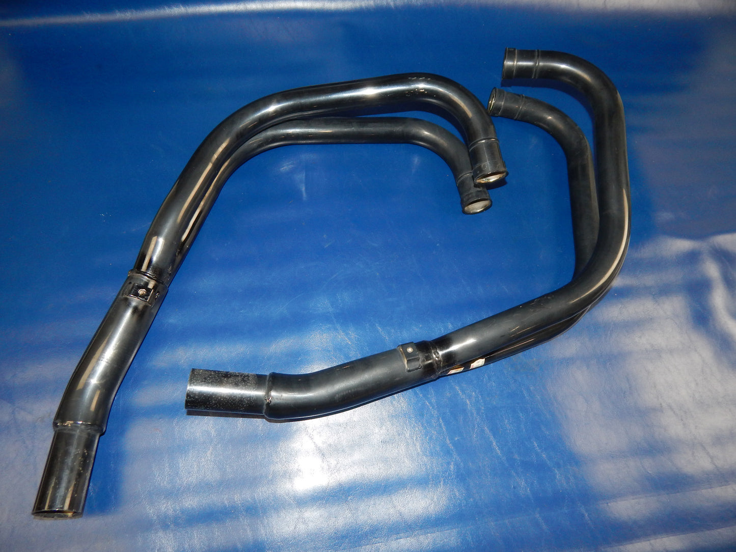 HONDA 900-F MARVING 4 in 2 BLACK HEADERS PIPE EXHAUST H-5002-C VINTAGE - MotoRaider