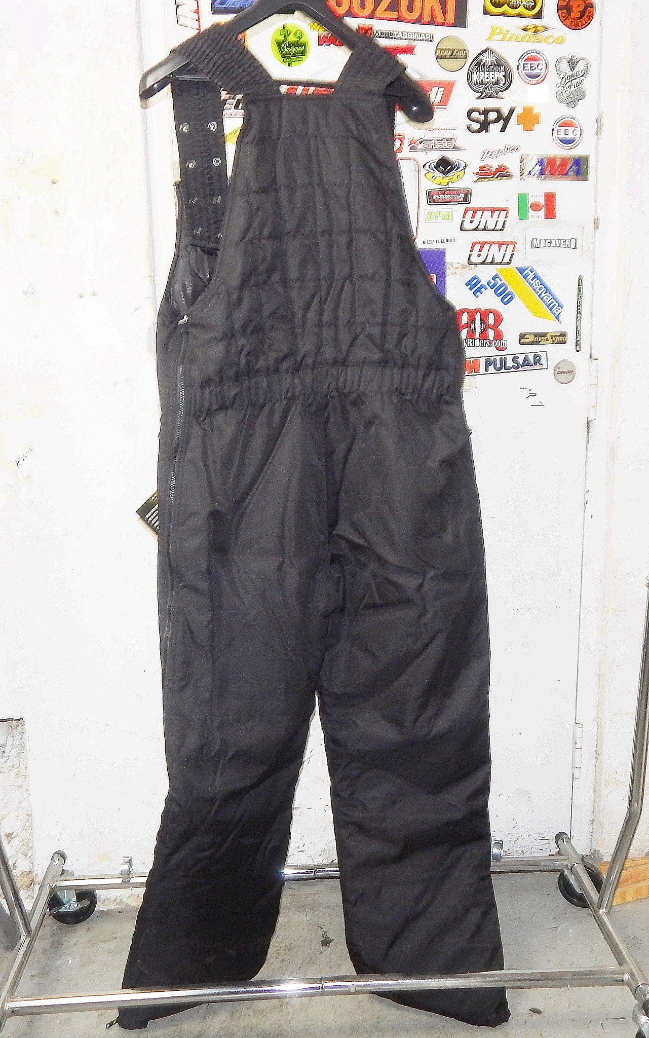 COLDWAVE SNOWWEAR BLACK MEN SIZE LARGE SNOWSUIT OVERALL SNOWMOBILE ATV SNOWBOARD - MotoRaider