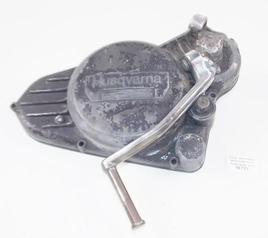 1970''s HUSQVARNA ENGINE MOTOR LH SIDE COVER+KICKSTARTER LEVER PEDAL+SHIFT SHAFT - MotoRaider