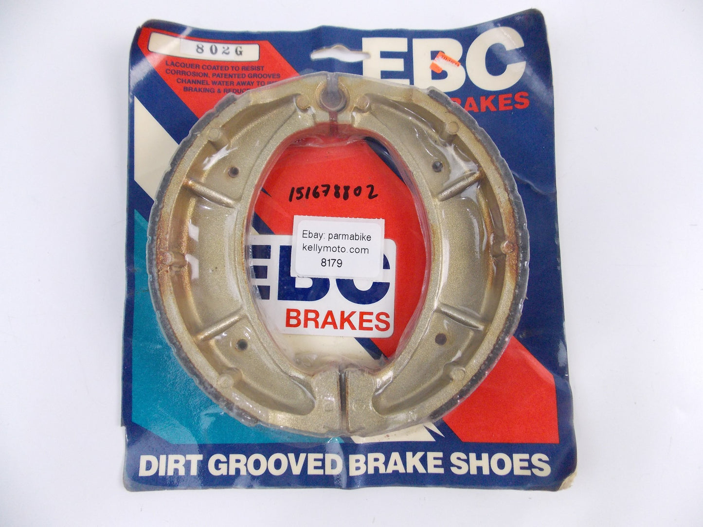 NOS EBC-802G HUSQVARNA 1988 CR 240 BRAKE SHOES 151678802 - MotoRaider