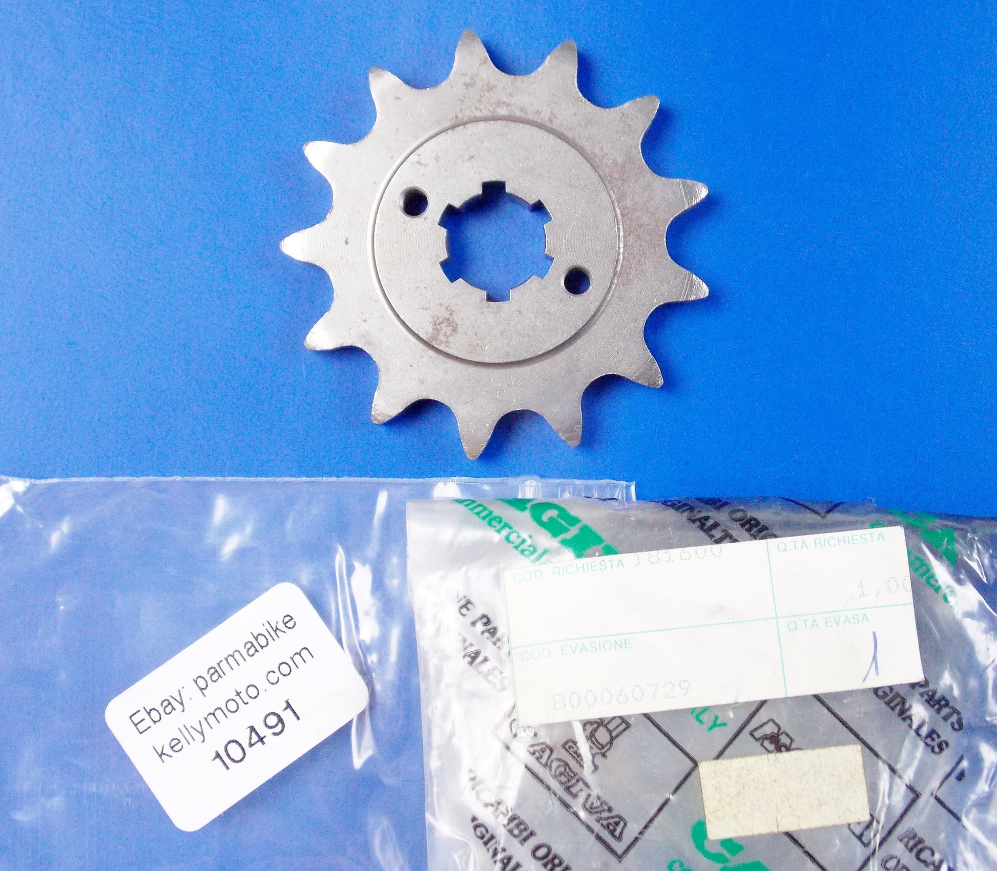 NOS OEM 1989 CAGIVA WMX125 1992 HUSQVARNA CR WR 125 DRIVE SPROKET 13T 800060729 - MotoRaider