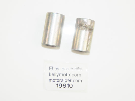 QTY 2 BUSHING SPACERS L=30.30 mm O.D= 17.42 mm I.D 13.50 mm YAMAHA HONDA SUZUKI - MotoRaider