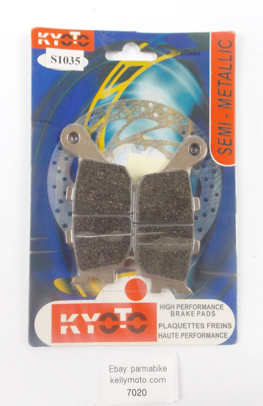 KYOTO SEMI METALLIC REAR WHEEL BRAKE PADS HONDA CB VT YAMAHA SUZUKI BANDIT S1035 - MotoRaider