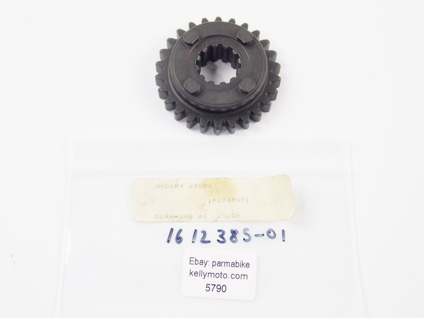 NOS 1985-1986 HUSQVARNA CR250 TRANSMISSION 3RD GEAR WHEEL 26T 161238501 - MotoRaider