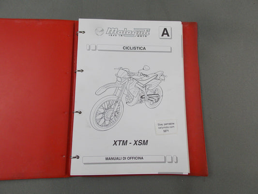 2003 MALAGUTI MOTO MINARELLI XTM-XSM 2T ENGINE AM6 FRAME WORKSHOP MANUAL ITALIAN - MotoRaider