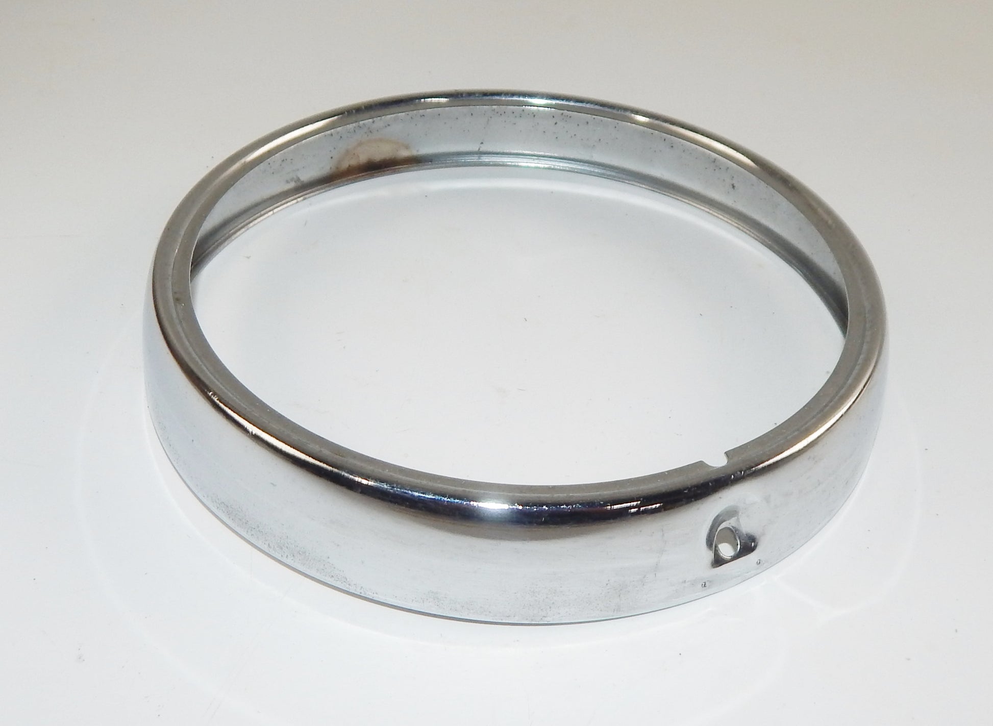 VINTAGE MOTORCYCLE C.E.V CHROME HEADLIGHT RIM BEZEL OD=6 1/2" GILERA MORINI BETA - MotoRaider