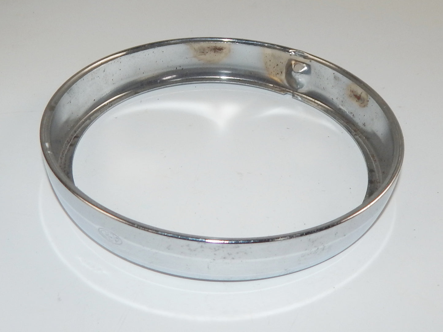 VINTAGE MOTORCYCLE C.E.V CHROME HEADLIGHT RIM BEZEL OD=6 1/2" GILERA MORINI BETA - MotoRaider