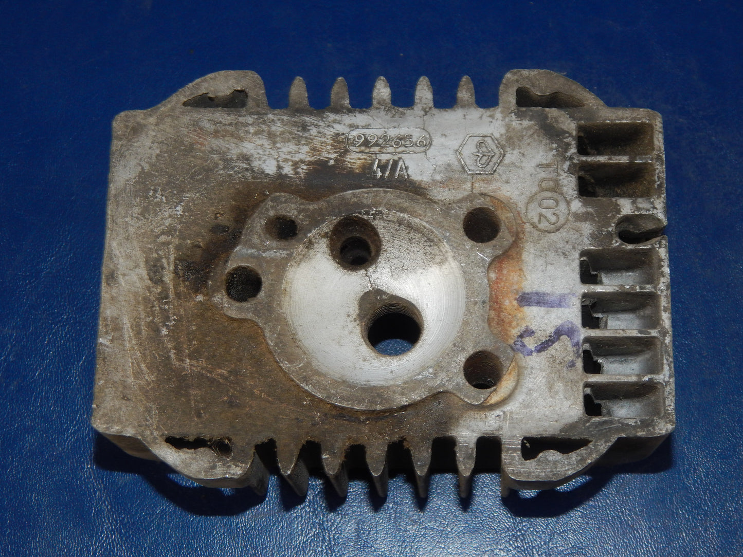 VINTAGE PIAGGIO CIAO SI 50cc CYLINDER HEAD 992656 MOTORCYCLE MOPED ENGINE ITALY - MotoRaider